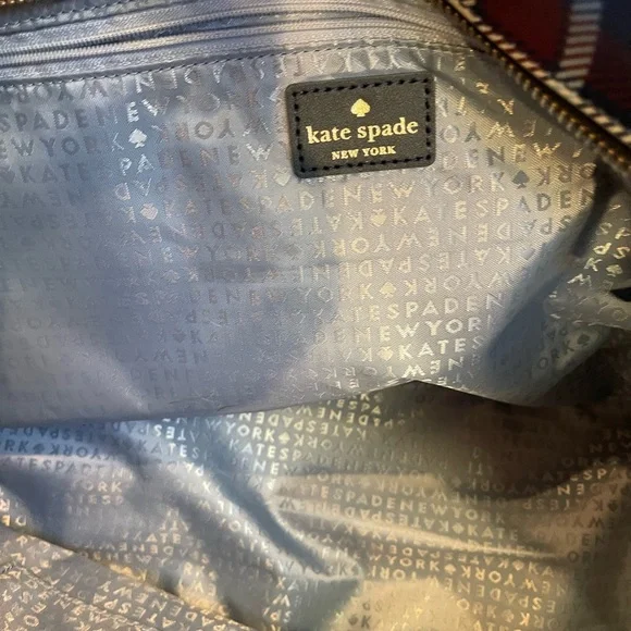 Kate Spade plaid tote bag - Picture 5 of 6